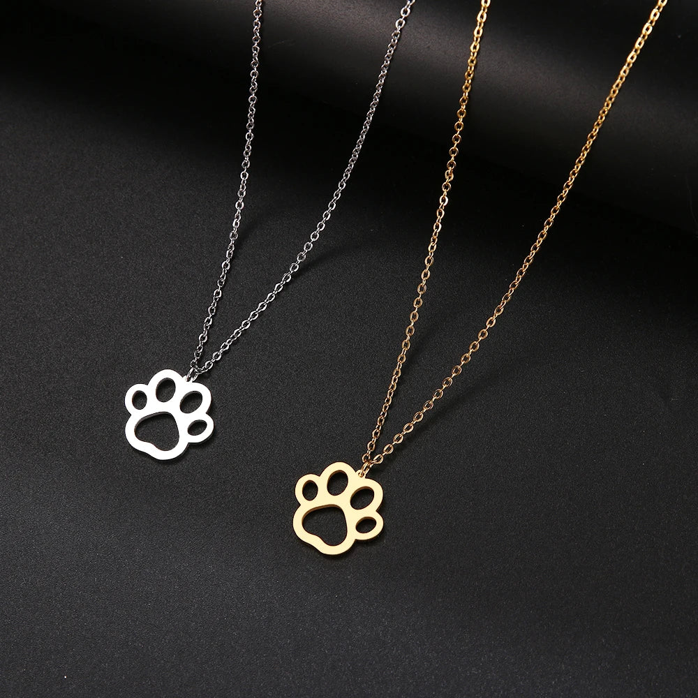 Paw Footprint Necklace