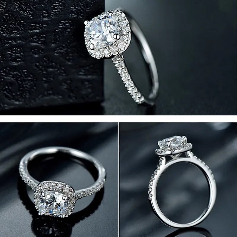 Crystal Engagement Ring