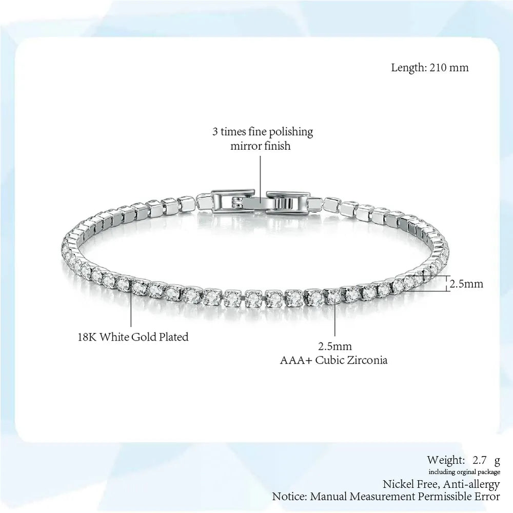 Small Cubic Zirconia Tennis Bracelet