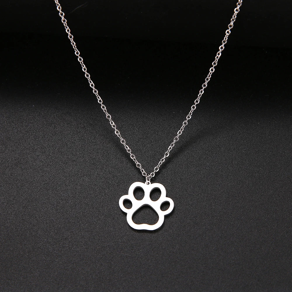 Paw Footprint Necklace