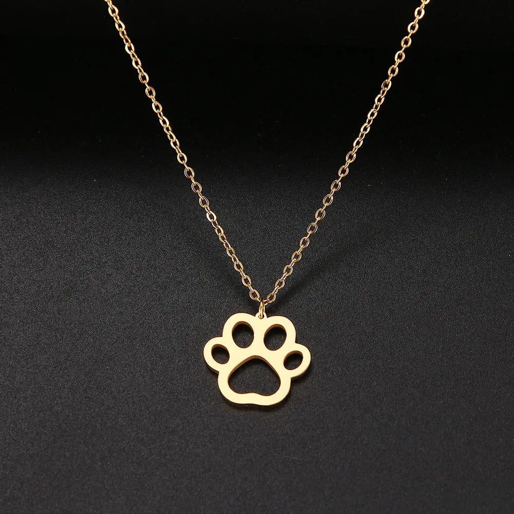 Paw Footprint Necklace