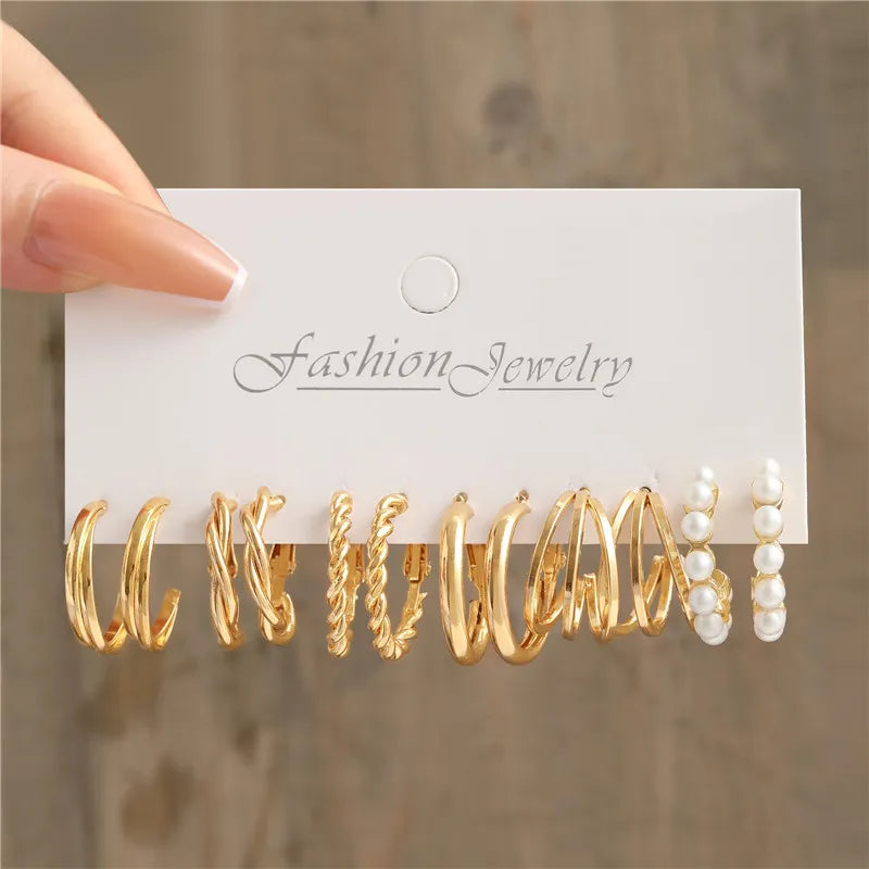 Small Hoop Earrings Set