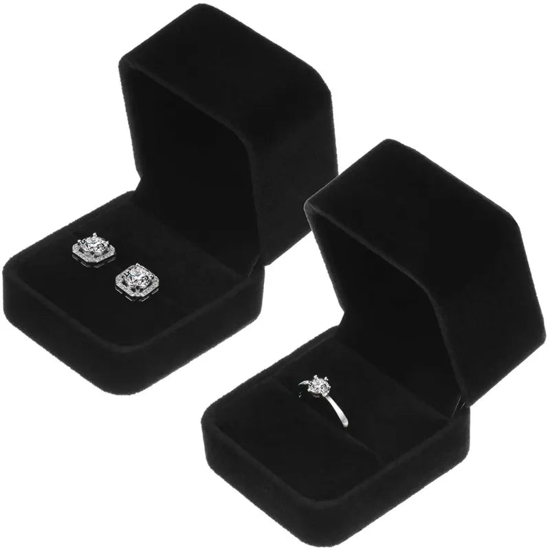 Velvet Box Case for Rings or Earrings