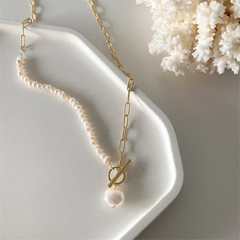 Natural Baroque Pearl Necklace