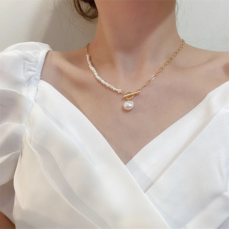 Natural Baroque Pearl Necklace