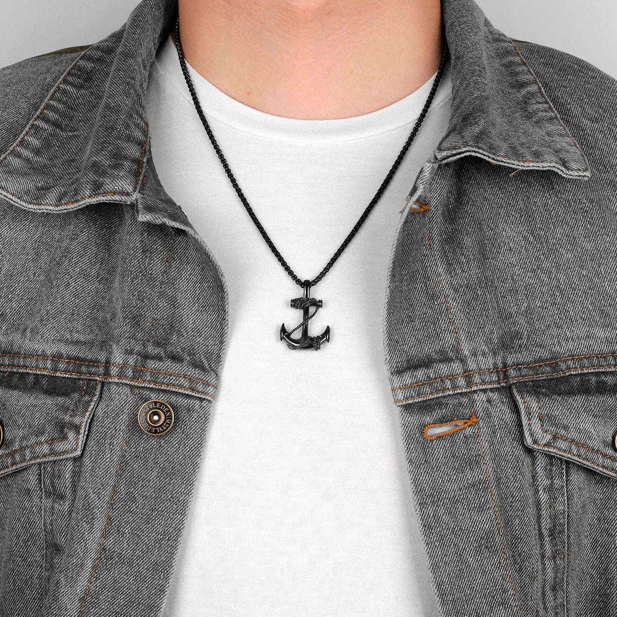 Stainless Steel Anchor Necklace